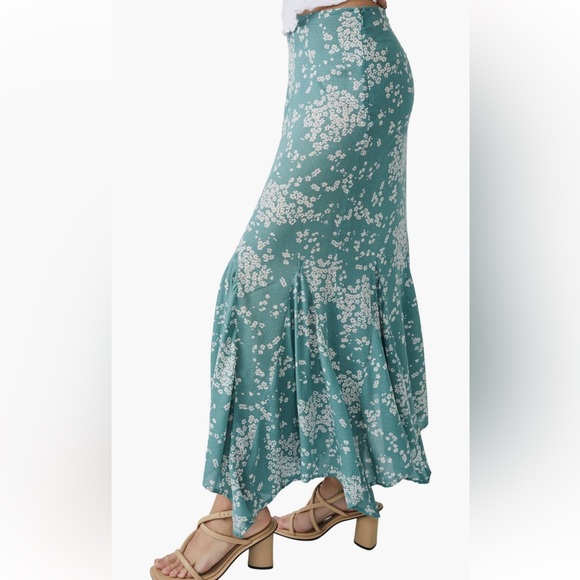 NWOT Free People Backseat Glamour maxi skirt - Picture 2 of 7